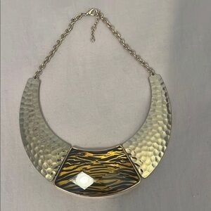 Gold and Brown Statement Necklace